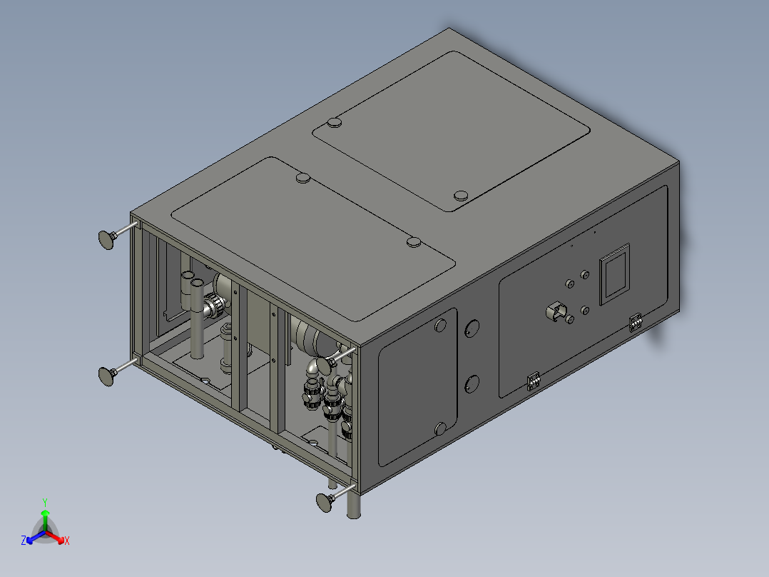 高压疏放水回收系统正等轴测图