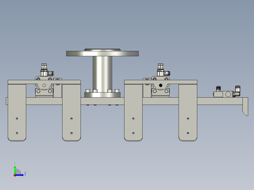 32DE-G01-10电池搬运夹爪装配体左视图