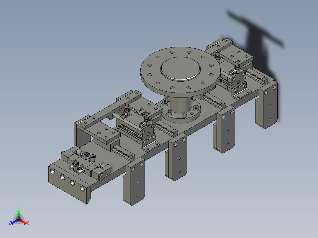 32DE-G01-10电池搬运夹爪装配体正等轴测图
