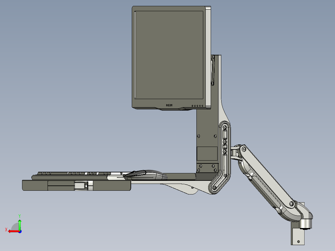 显示器套装-1后视图