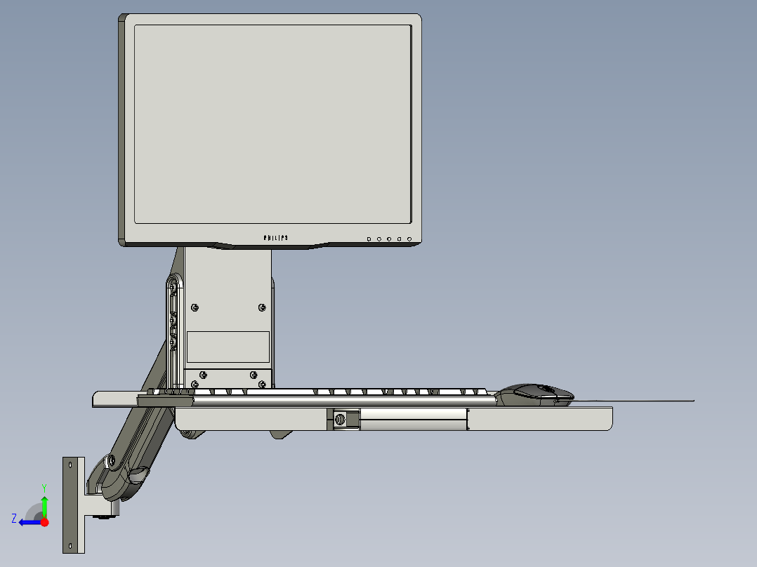 显示器套装-1右视图