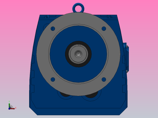 RF107法兰轴伸式安装斜齿轮减速机RF107-Y5.5-4P-132S-M1-0°-Φ450前视缩略图