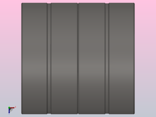 单内圈四列圆柱滚子轴承FC型_FC 243390前视缩略图