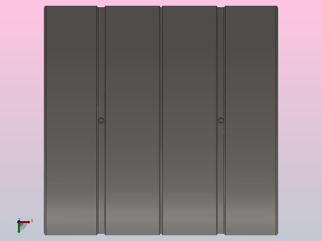 单内圈四列圆柱滚子轴承FC型_FC 243390俯视图