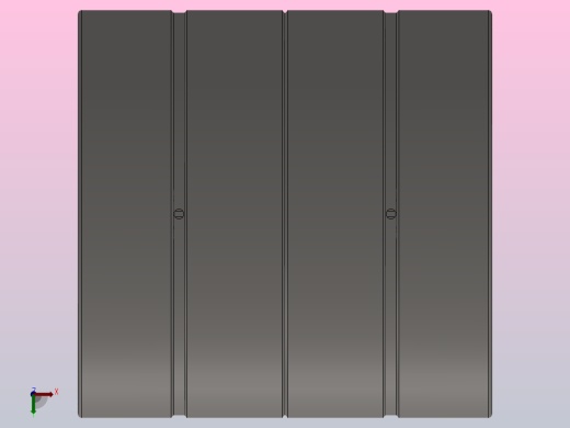 单内圈四列圆柱滚子轴承FC型_FC 243390俯视缩略图