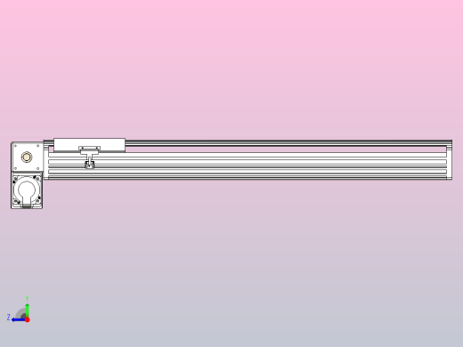 皮带直线轴半封闭可选导轨TPA-HNB-202D-140-L800-LP-Y-P75-N3右视缩略图