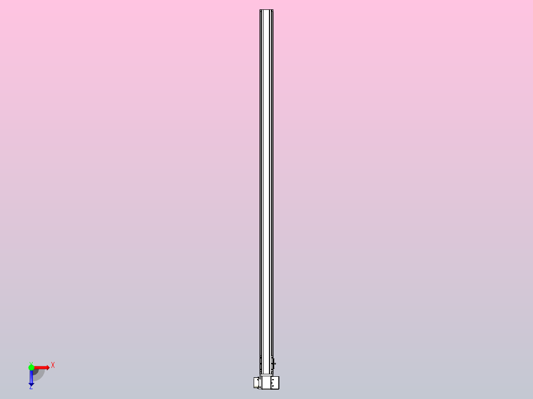 皮带直线轴半封闭可选导轨TPA-HNB-65S-90-L1700-RP-C-P20-N3俯视图