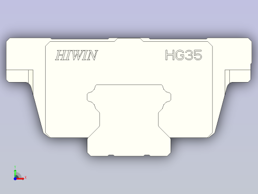 上银导轨 HGW35CC前视缩略图