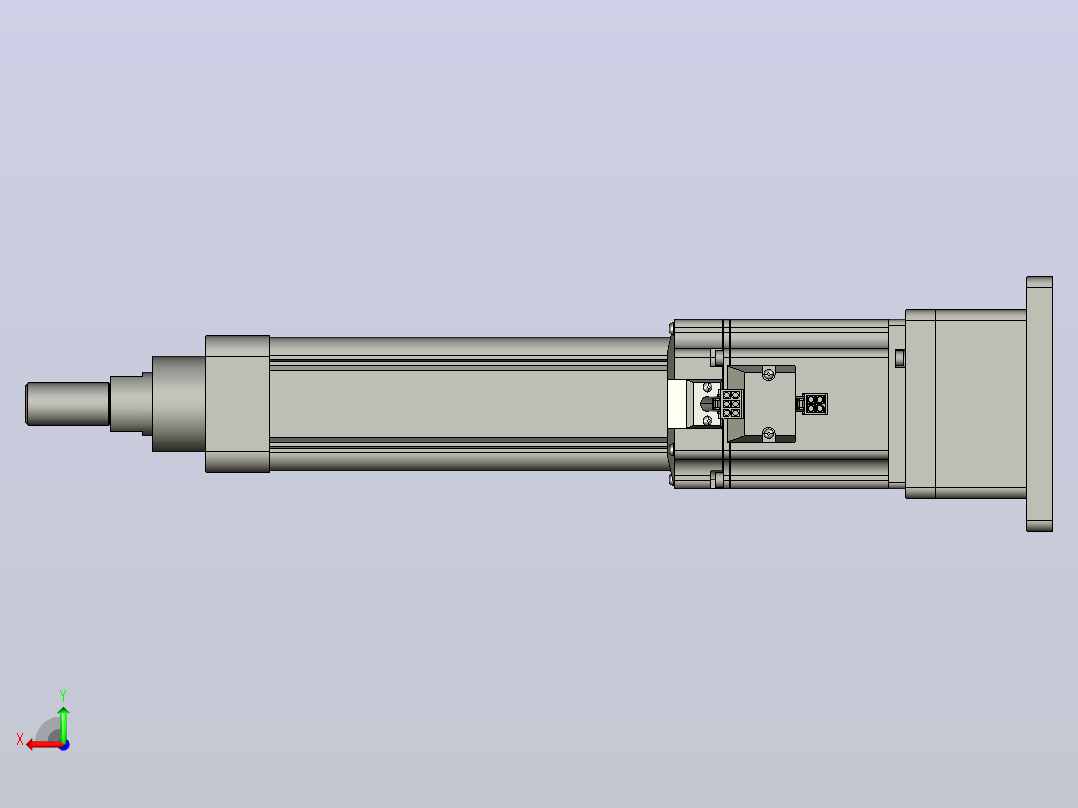 RKD50-150-P-FB-75-B3折返电动缸后视图