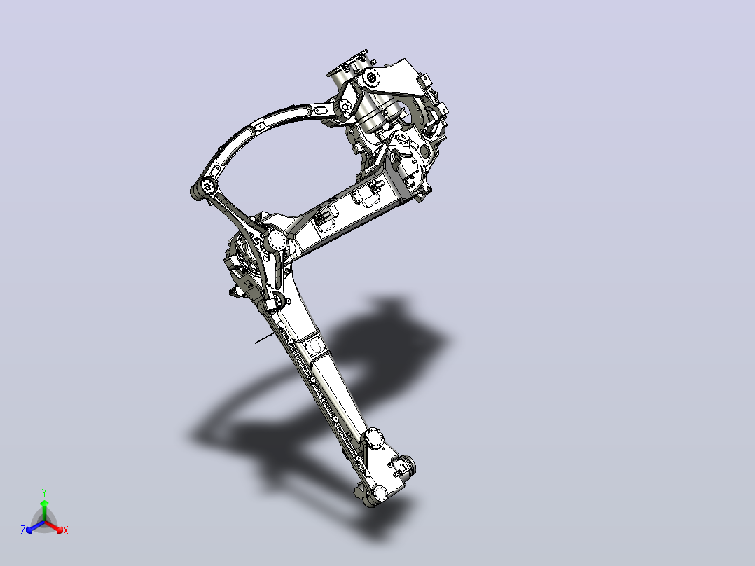机器人nachi lp130 180 210 palletizer robot 4axis STP X_T主视图