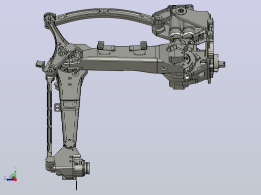 机器人nachi lp130 180 210 palletizer robot 4axis STP X_T右视缩略图