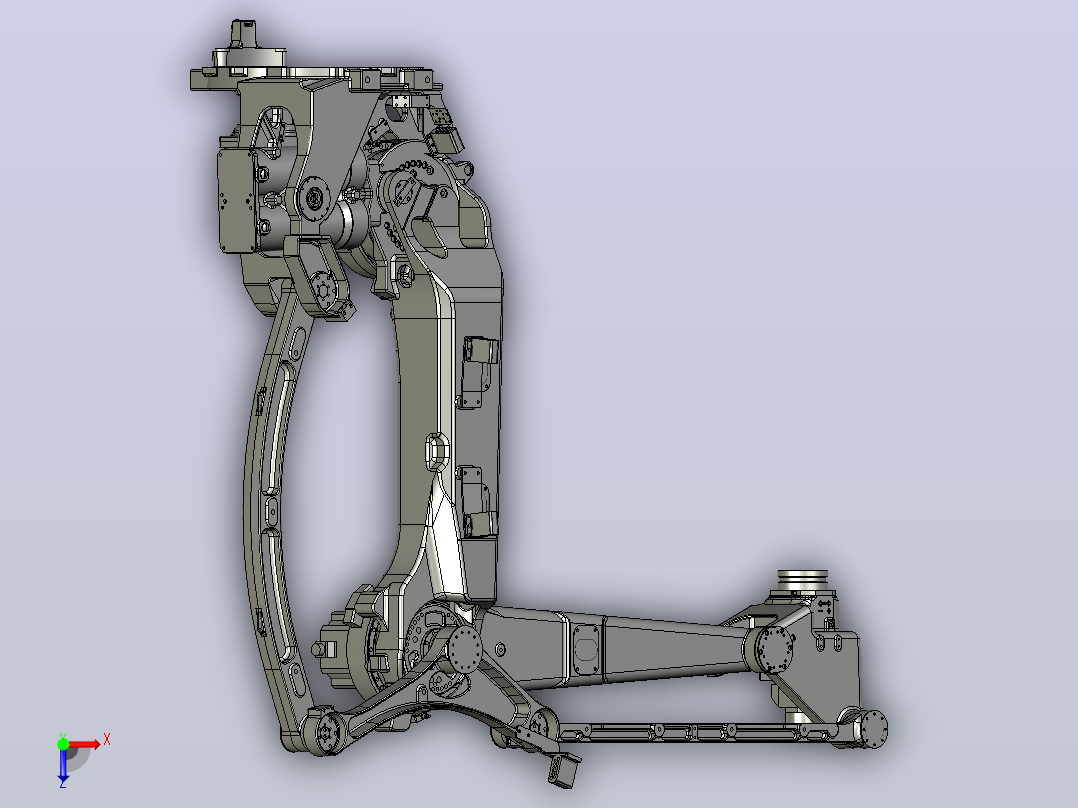 机器人nachi lp130 180 210 palletizer robot 4axis STP X_T俯视图