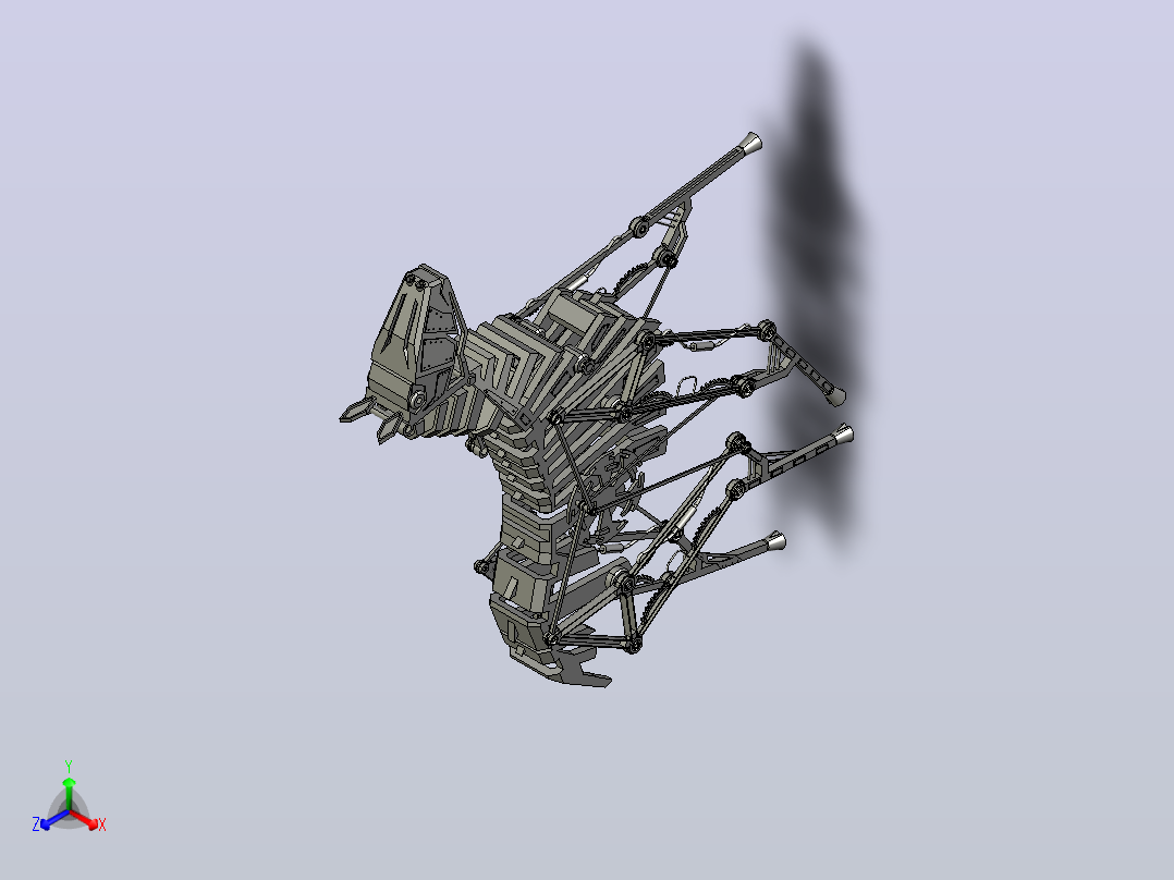 机械马结构3D图纸 STP格式正等轴测图