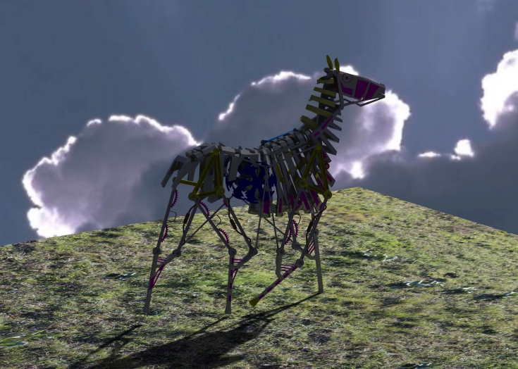 机械马结构3D图纸 STP格式