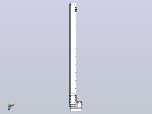 滚珠丝杠直线轴内置导轨TPA-GCR-80-1610C-L1100-ML-M40-N3俯视缩略图