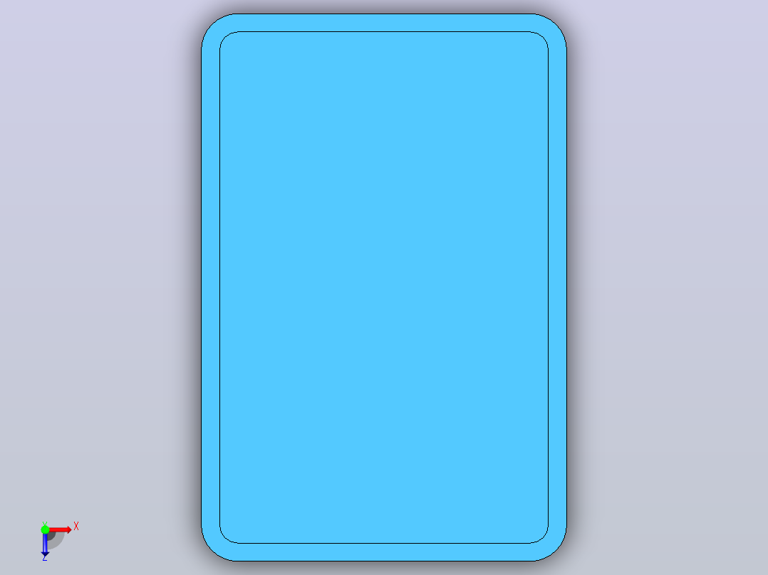 盒子400x600x450俯视图