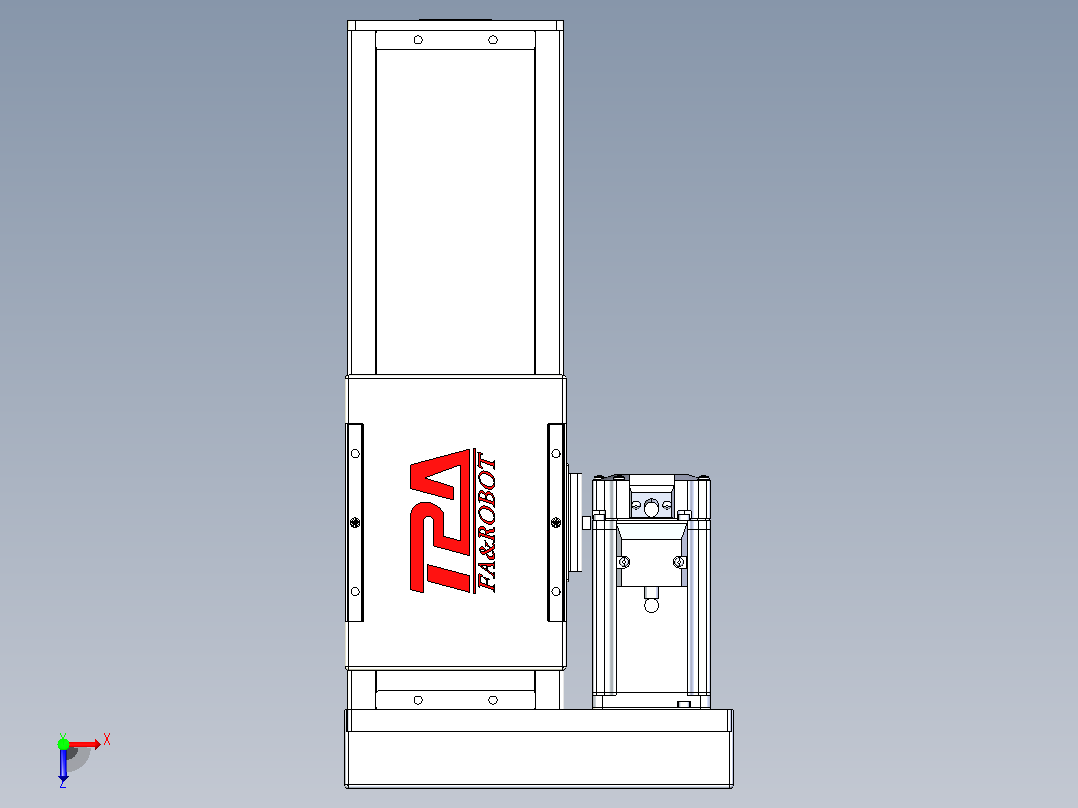 滚珠丝杠直线轴带导轨全封闭TPA-HCR-110D-1610C-L150-MR-C-P40-N3俯视图
