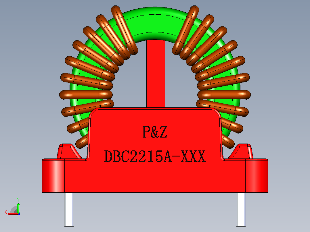 PZ-DBC2215A 系列环形线圈后视图