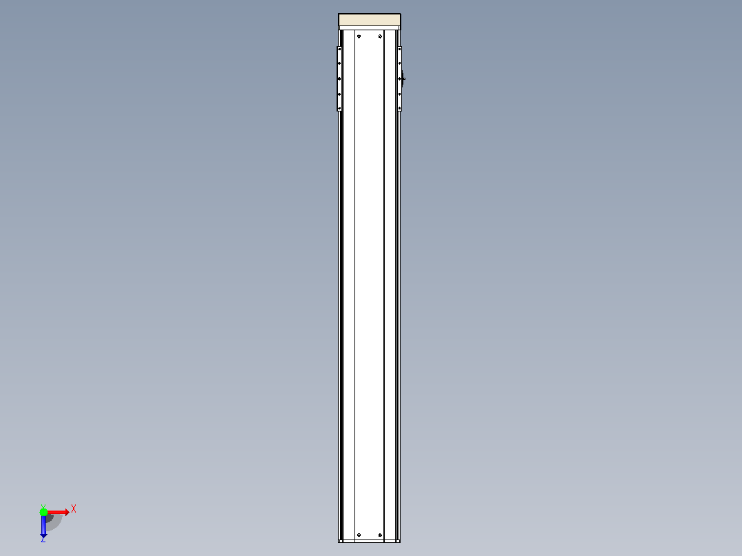日规模组半封闭丝杆TPA-HNR-220D-3210C-L1450-MP-C-P1K-N3俯视图