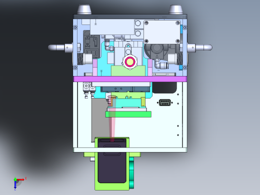 扫码压合治具sw17可编辑俯视缩略图