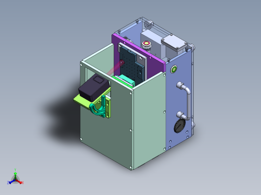 扫码压合治具sw17可编辑正等轴测缩略图