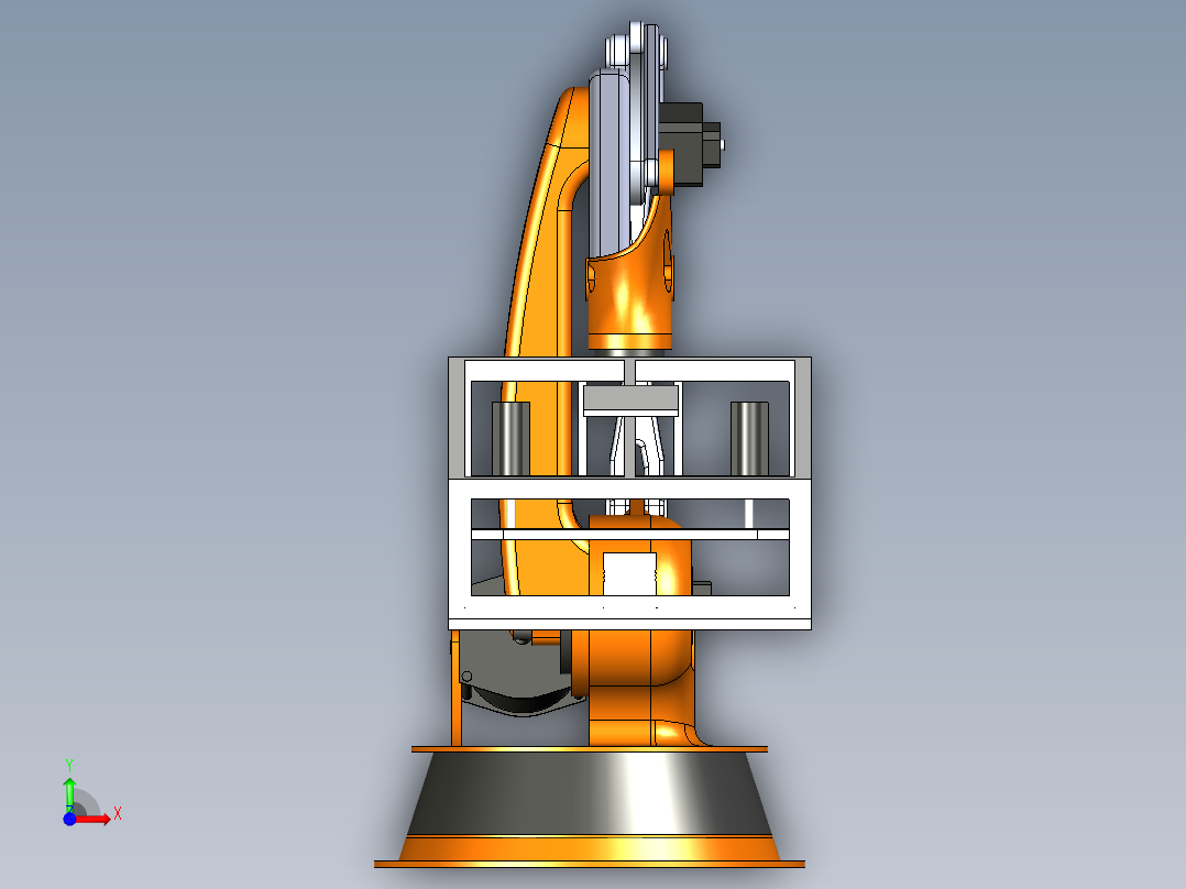KUKA重负荷机器step前视图