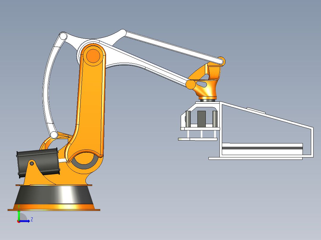 KUKA重负荷机器step左视图