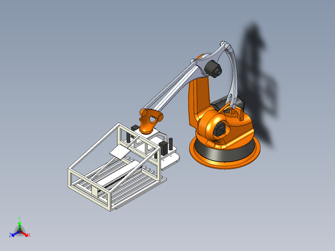 KUKA重负荷机器step正等轴测图