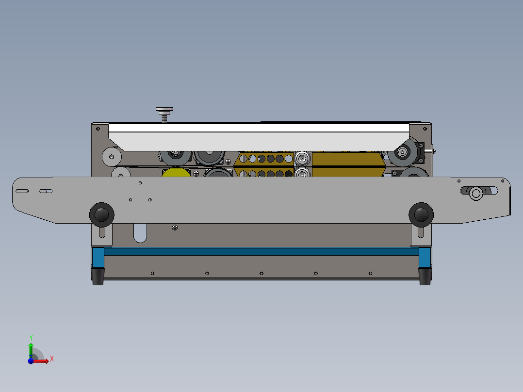 薄膜铝箔袋连续封口机770标准机sw17可编辑前视图