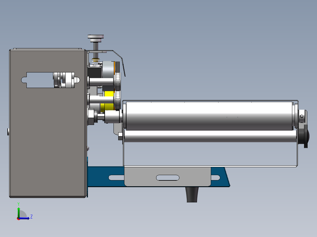 薄膜铝箔袋连续封口机770标准机sw17可编辑左视图