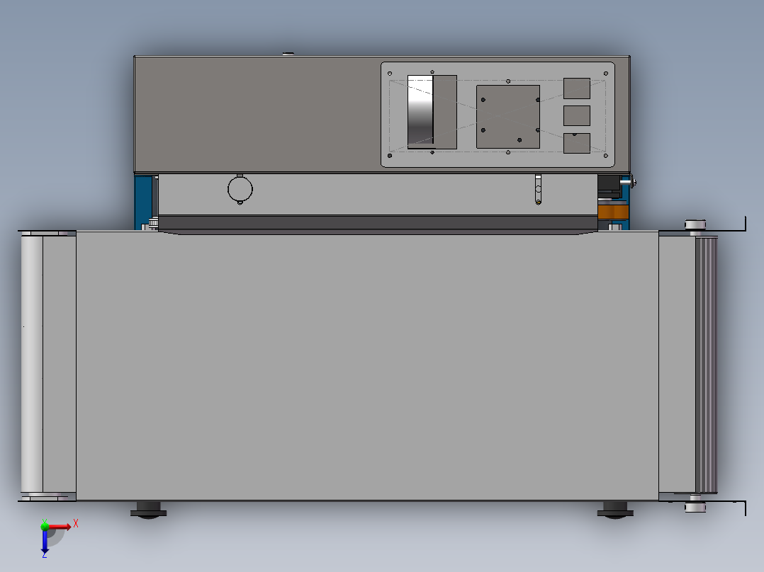 薄膜铝箔袋连续封口机770标准机sw17可编辑俯视图