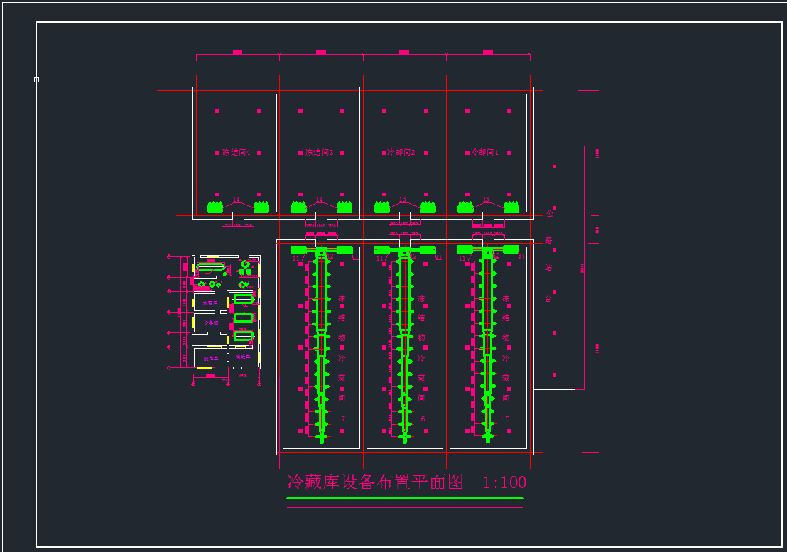 2000吨肉类冷藏库设计