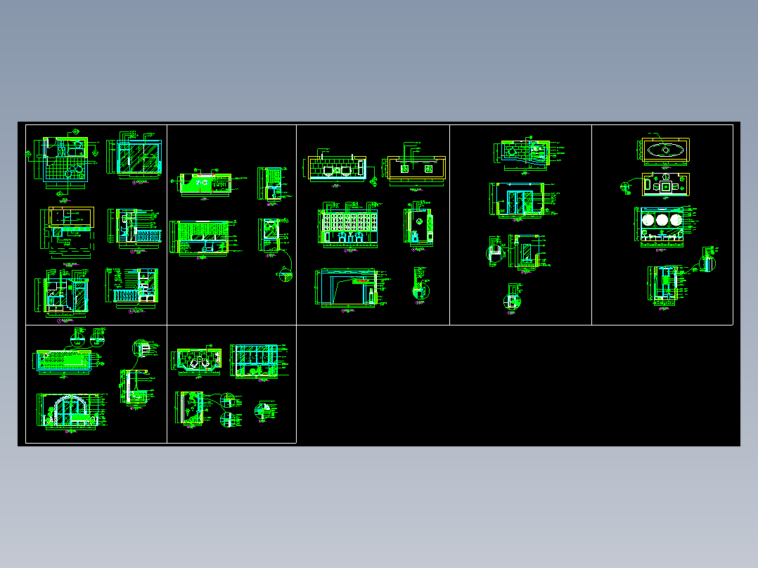 阳台装修立剖面图
