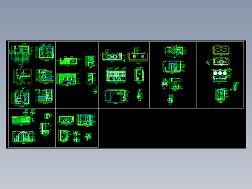 阳台装修立剖面图