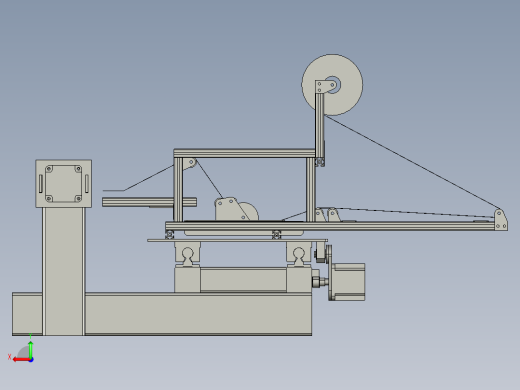 长丝缠绕机3D数模图纸 STEP格式后视缩略图