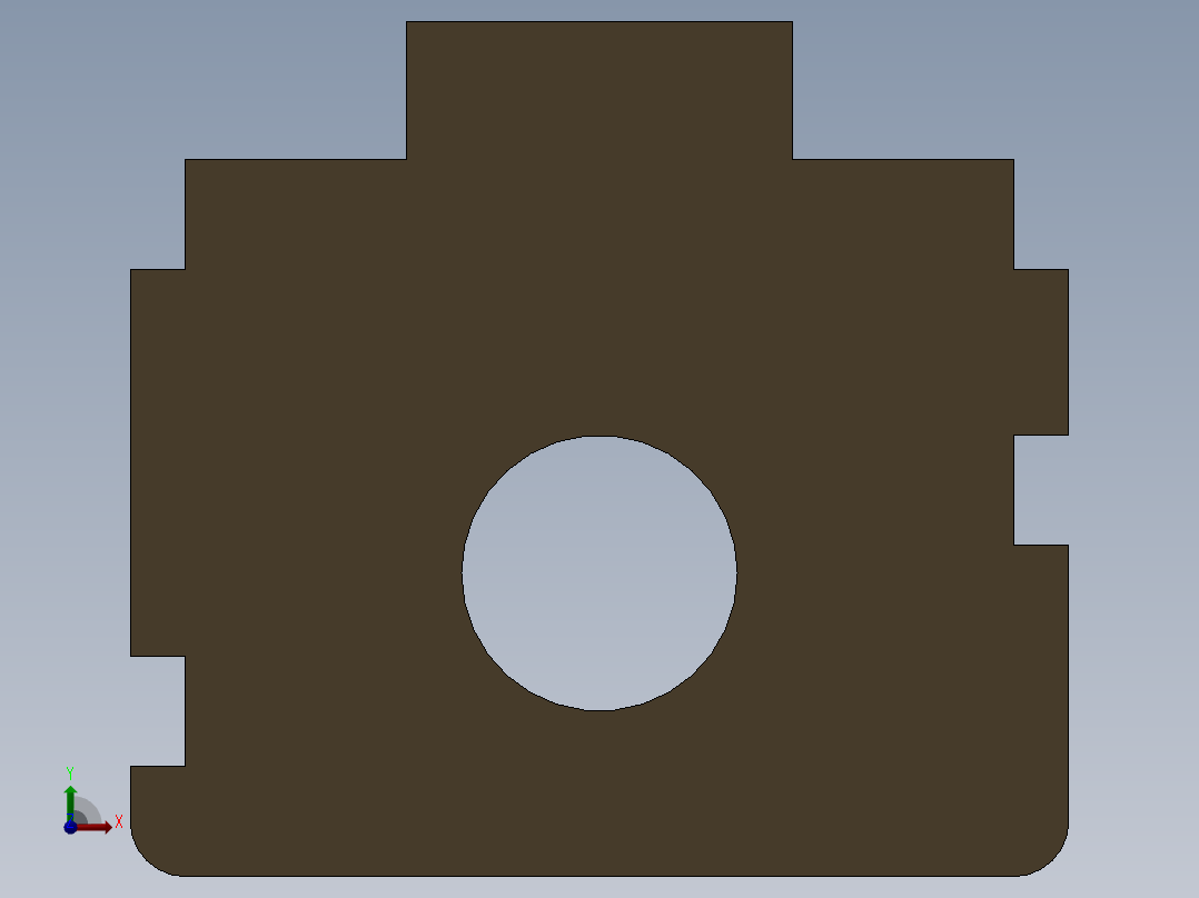 SolidWorks 数控机床设计前视图