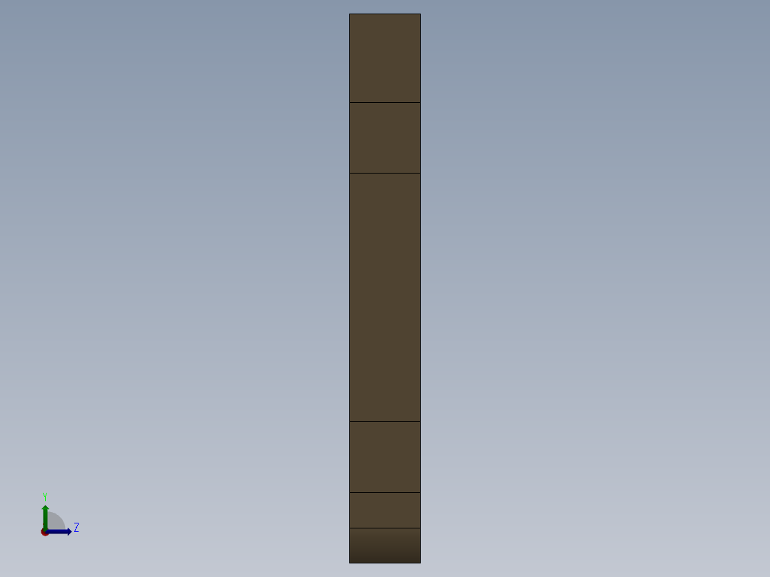 SolidWorks 数控机床设计左视图
