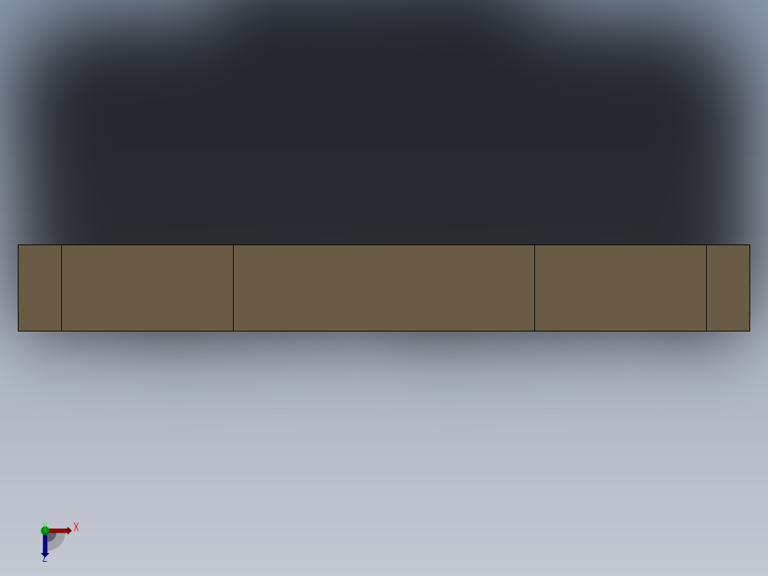 SolidWorks 数控机床设计俯视图