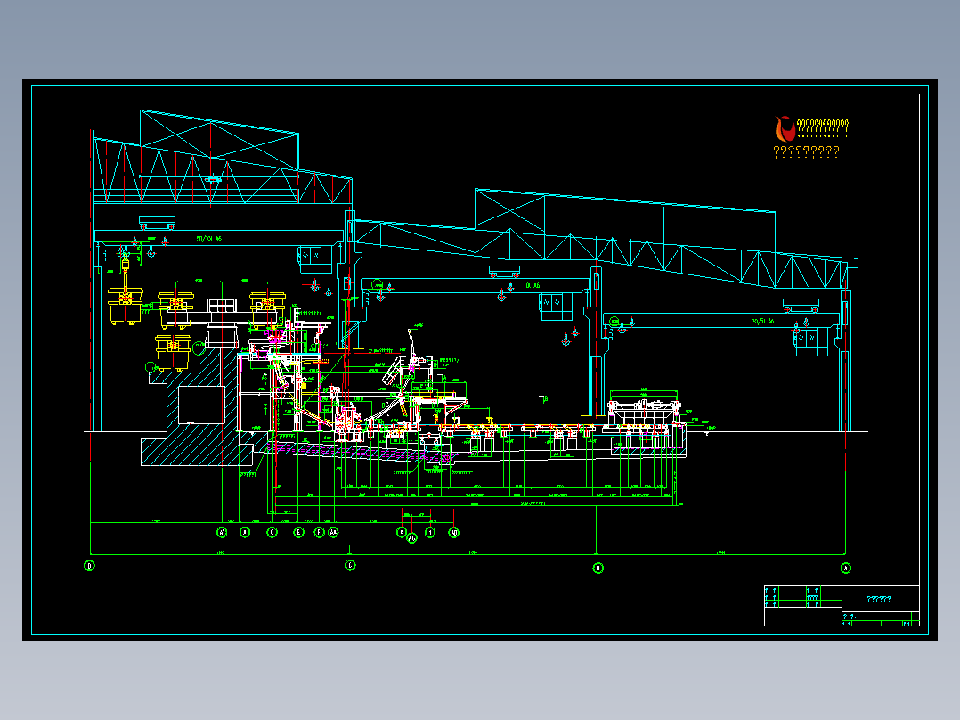 连铸机立面图详图