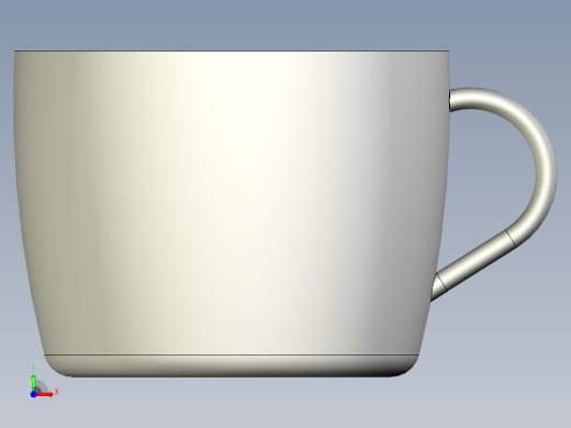 创意杯子设计前视缩略图