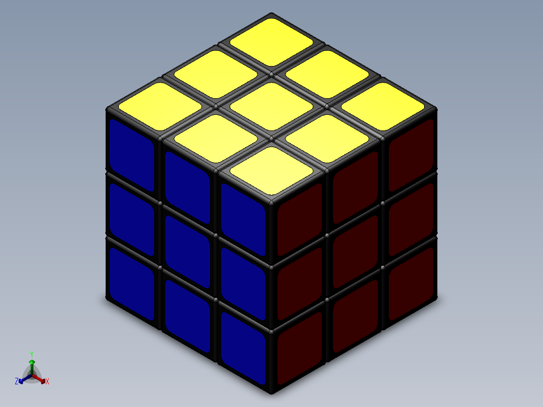 魔方正等轴测图