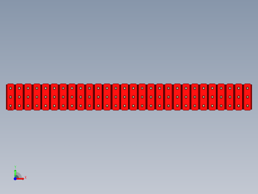 彩色公头100mil（2.54mm）系列-DS1021_red_3x28p_100mil_Type5_rev1.0前视缩略图