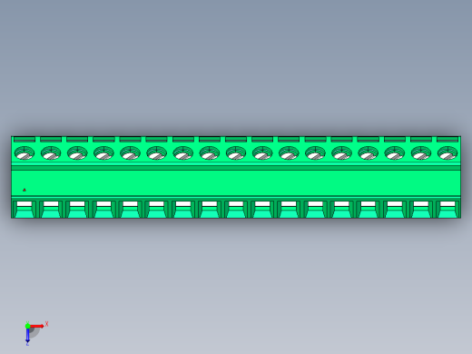 DEGSON 2EDG 系列 5.0mm 可插拔接线端子组-2EDGKL-5.0-17P-14-00AH俯视缩略图