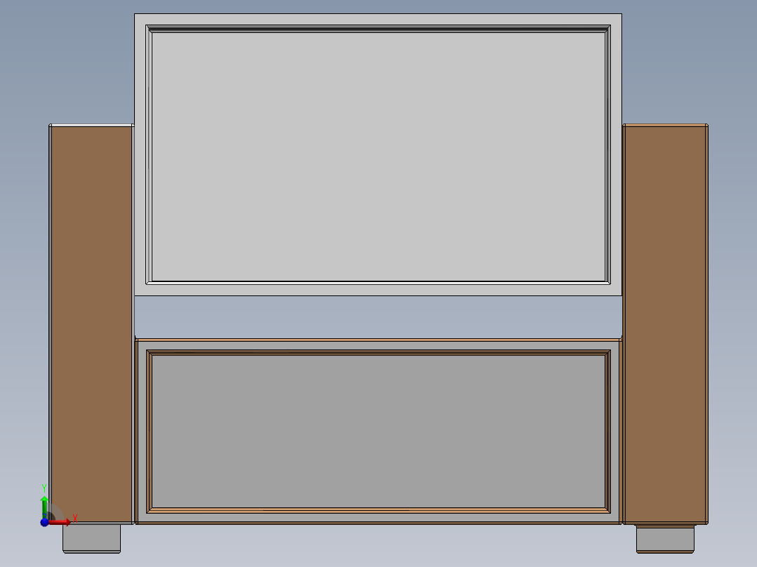 可折叠沙发前视图