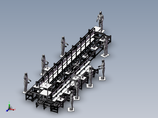 16电机组装线（电机定子、转子、罩壳组装流水线）