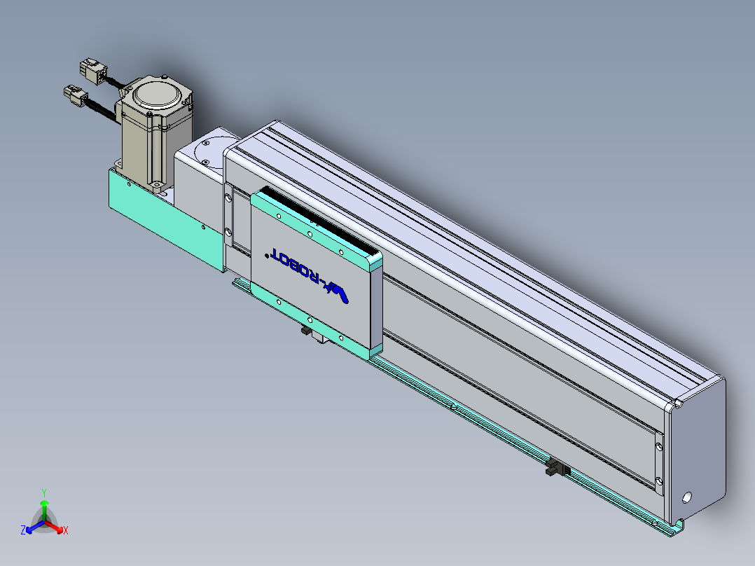 威洛博VBC同步带传动一无尘环境VBC14-L45-S300-BL-ZP40-C3主视图