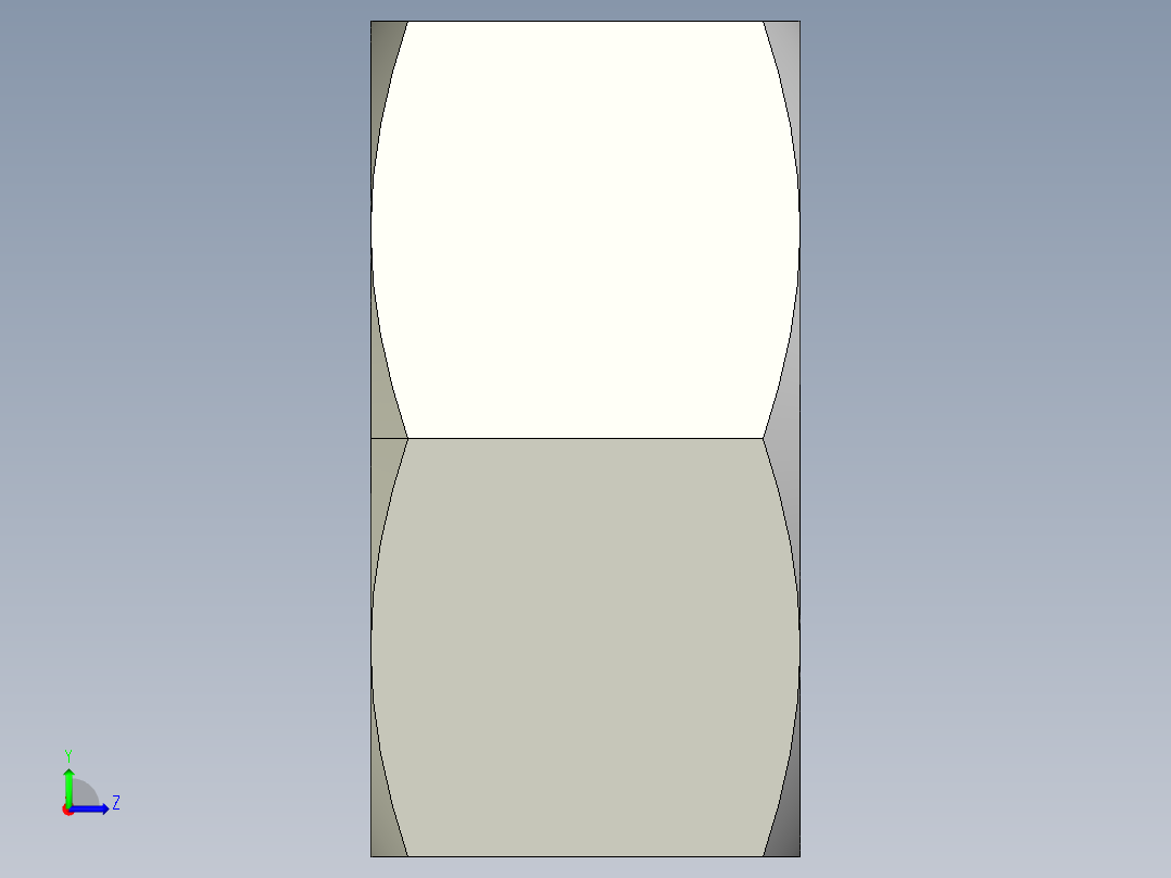 DIN 934 螺母-M45 Nut.STEP左视图