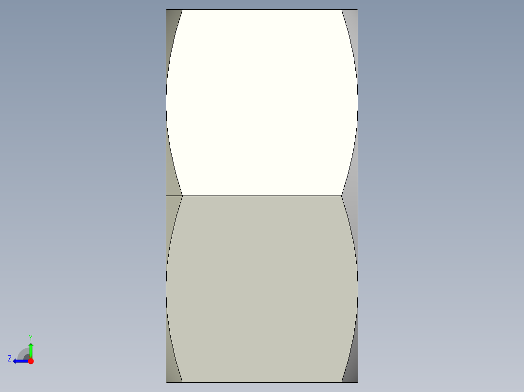 DIN 934 螺母-M45 Nut.STEP右视图