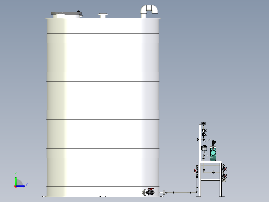 混凝剂加药站左视图