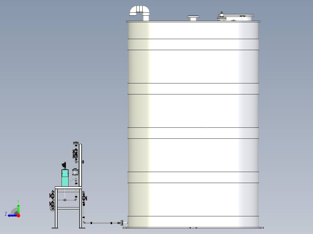 混凝剂加药站右视图